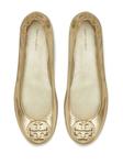 Tory Burch Minnie дорожные балетки, золотой - фото 4