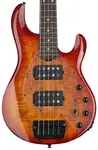 Бас-гитара Sterling By Music Man StingRay RAY35HH с 5 струнами - Blood Orange Burst - фото
