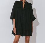 Мини-платье Эбби черного цвета Cleobella - фото