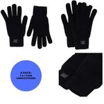 HEAT KEEPER Термоперчатки женские темно-синие 4 пары - фото