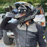 Шлем мотоциклетный YEATLM US03, черный / красный - фото 7