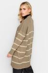 Полосатый кардиган миди Pixiegirl Petite, бежевый - фото 2