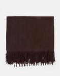 Шарф с бахромой Pull&Bear коричневого цвета - фото 3