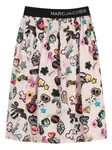 Юбка с графичным принтом Marc Jacobs Kids, розовый - фото