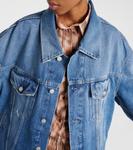 Джинсовая куртка оверсайз Acne Studios, синий - фото 4