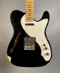 Электрогитара Fender Custom Shop 1950's Thinline Telecaster Relic Black - фото