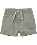 Шорты для девочек из твила, светло-бежевые Gerber, зеленый - фото