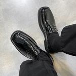 Лоферы мужские черный Weishibangwei - фото 7