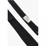 CC COLLECTION Жаккардовый шелковый тонкий галстук Corneliani, черный - фото 3