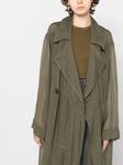 Rick Owens шелковый тренч, зеленый - фото 5