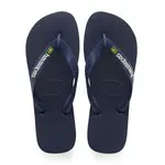 Шлепанцы для мальчиков Brasil Logo Havaianas, тёмно-синий - фото