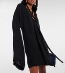 Мини-платье из шелка Mehna Khaite, черный - фото 5