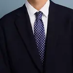 Галстук мужской синий HERMES - фото 2