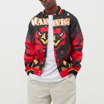 Бейсбольная куртка унисекс красный Mitchell Ness - фото 3