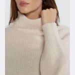 Шерстяной свитер обычного кроя Marc Cain, бежевый - фото 4