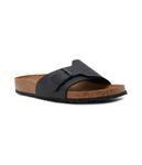 Шлепанцы женские Birkenstock Catalina кожаные, черный - фото