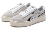 Кроссовки suede platform draw 'grey white' Puma, серый - фото 4