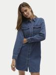 Джинсовое платье стандартного кроя Vero Moda, синий - фото 4