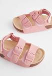Туфли First Step DOUBLE BUCKLE CORKBED SANDALS Next, цвет pink - фото 2