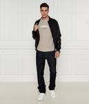 Футболка мужская Armani Exchange хлопковая с принтом, бежевый - фото 2