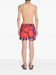 Плавки-шорты с принтом Dries Van Noten, красный - фото 4