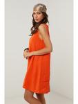 Короткое платье Le Monde du Lin, оранжевый - фото 2