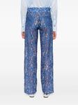 Брюки с цветочным кружевом RAME, синий - фото 4