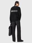 Свитер из смесовой альпаки с логотипом Saints Crew AllSaints, Black/Chalk White - фото 8