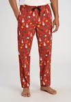 Пижамные брюки Lindbergh X-MAS, Red - фото