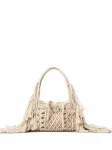 Сумка-тоут с бахромой TWINSET, нейтральный - фото
