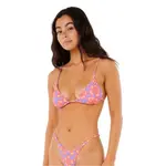 Топ бикини Rip Curl Neon Isles Sliding Triangle, фиолетовый - фото