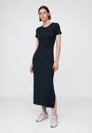 Платье GAP MODERN RIBBED MAXI, New Classic Navy/Dark Blue - фото 2