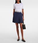 Свитер с жаккардовым узором Monogram T Tory Burch, белый - фото 2