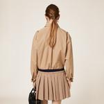 Рубашка из поплина Miu Miu, хаки - фото 3