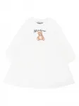 Платье с карманом и принтом Тедди Moschino Kids - фото