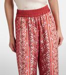 Шелковые брюки-палаццо с принтом La DoubleJ, Cobra Placée - фото 4