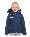 Детская парка с утепленным капюшоном Rokka&Rolla, синий - фото