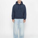 Флисовая худи реглан Stussy, постиранный черный - фото 7