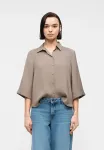 Блузка-Рубашка «вихула» Vila, Taupe - фото