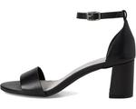David Tate Timeless Sandals Womens WW Black Leather Block Heel VER028 - фото 5