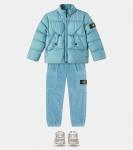 Пуховик Компас Stone Island Junior, светло-синий - фото 2