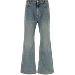 Брюки-клеш Balenciaga, светло-голубые - фото