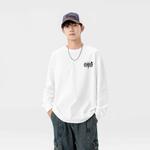 Футболка унисекс KONZEN·, белая (с длинным рукавом) - фото 11