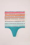 Хлопковые стринги 7 шт Women'Secret, бирюзовый - фото 2
