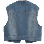 Женские жилеты Medium Washed GAP, синий - фото 2