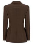 Блейзер '03' Magda Butrym, коричневый - фото 2