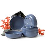 Набор тарелок KONSIMO, 18x5x18 см, синий - фото