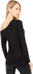 Топ с длинными рукавами и заниженными плечами Norma Kamali, черный - фото 2