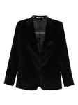 Бархатный пиджак на пуговицах TAGLIATORE, черный - фото