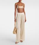 Брюки-клеш из ади-ламе Melissa Odabash, Gold Knit - фото 2